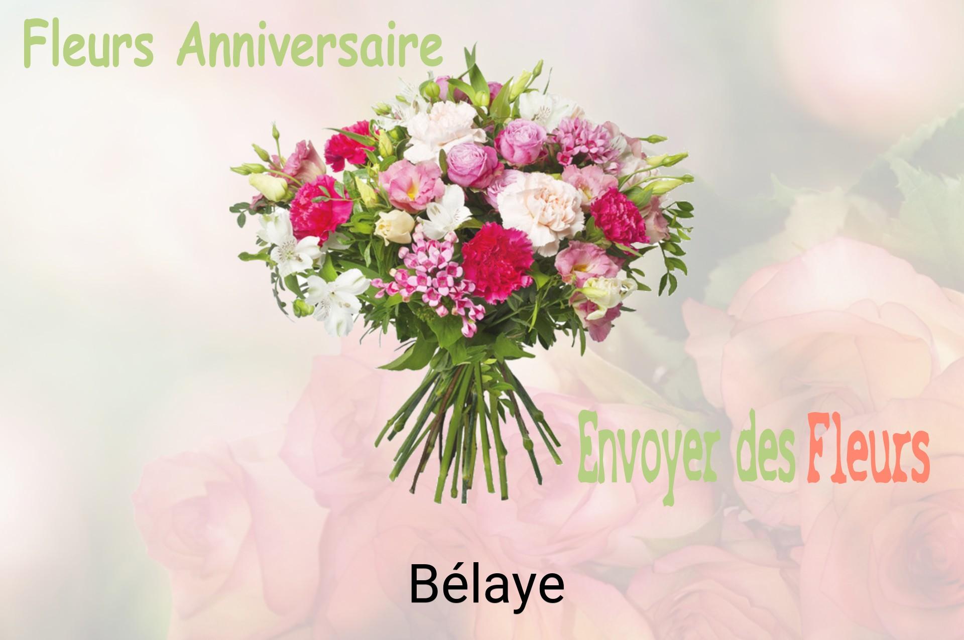 Bouquet de fleurs d’anniversaire livré à Bélaye